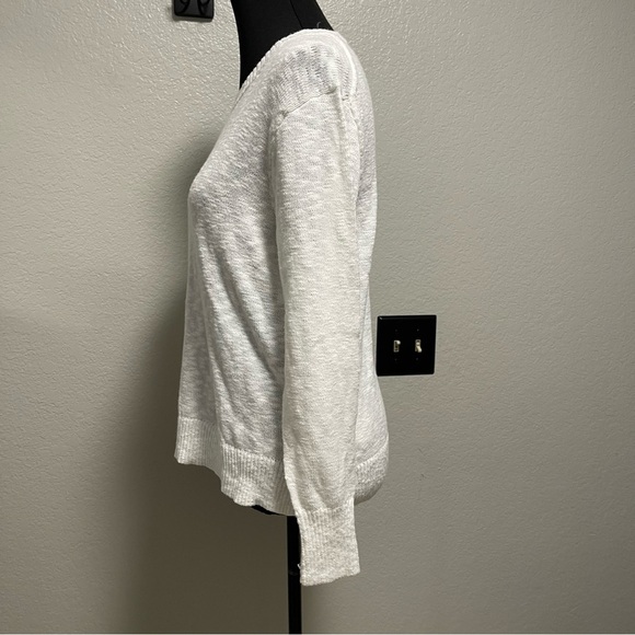 NWT J.Crew Classic White Crewneck Women's Sweater SMALL - Picture 6 of 9